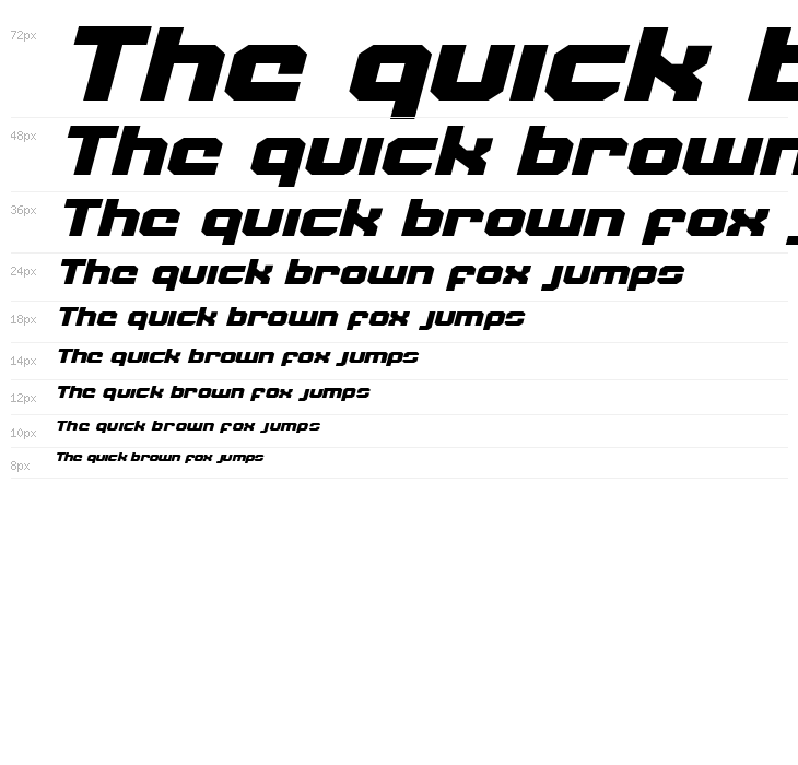 Weaponeer Expanded Italic Waterfall
