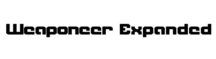Weaponeer Expanded Font