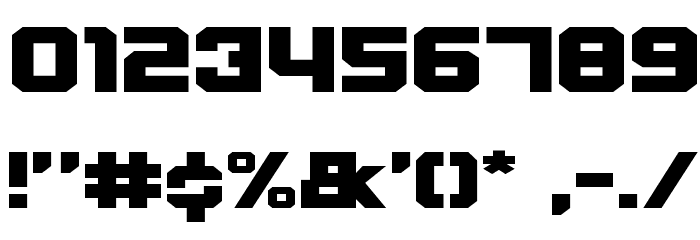 Weaponeer Expanded Font OTHER CHARS