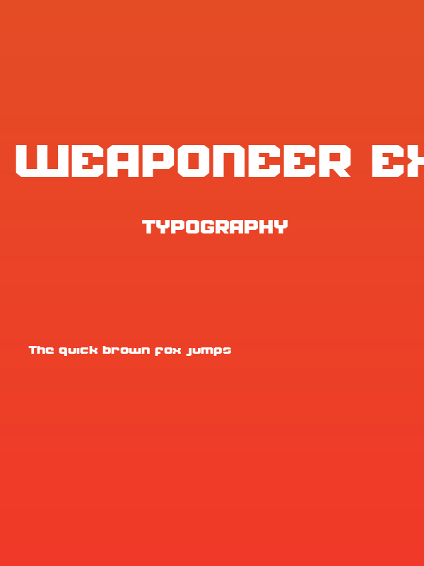 Weaponeer Expanded Poster