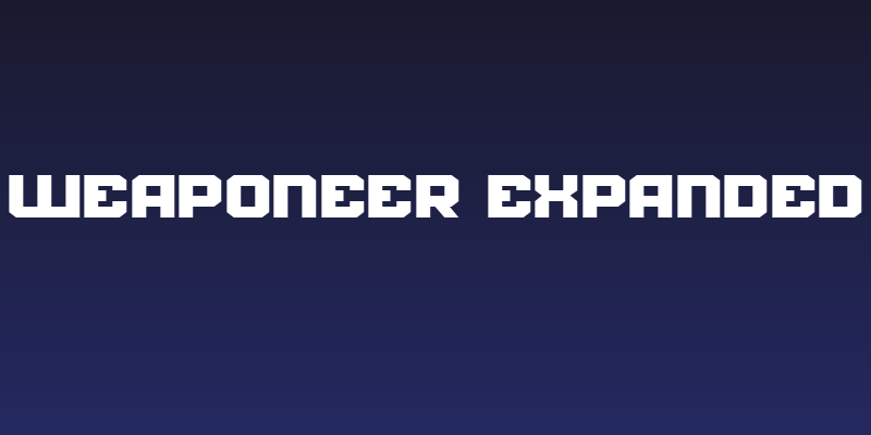 Weaponeer Expanded Social Header