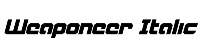 Weaponeer Italic  Frei Schriftart Herunterladen