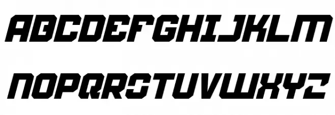 Weaponeer Italic Schriftart Groß