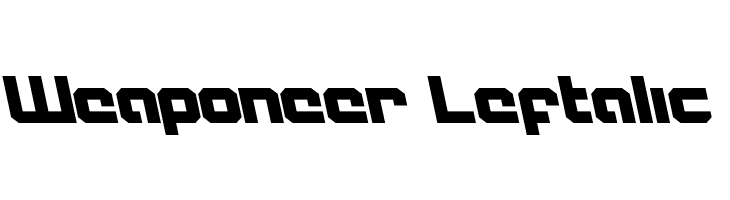 Weaponeer Leftalic  les polices de caractères gratuit tlcharger