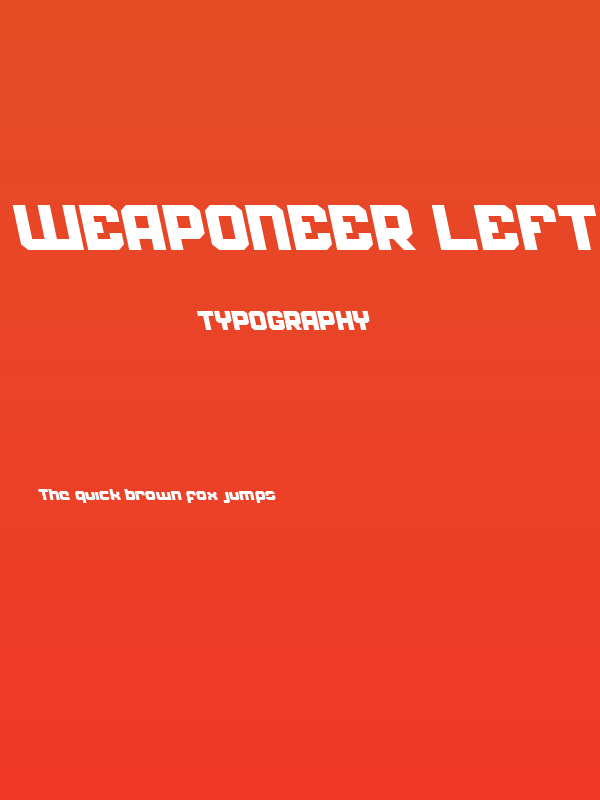 Weaponeer Leftalic Poster