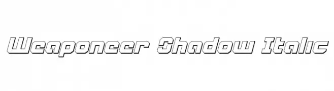 Weaponeer Shadow Italic  تنزيل الخطوط