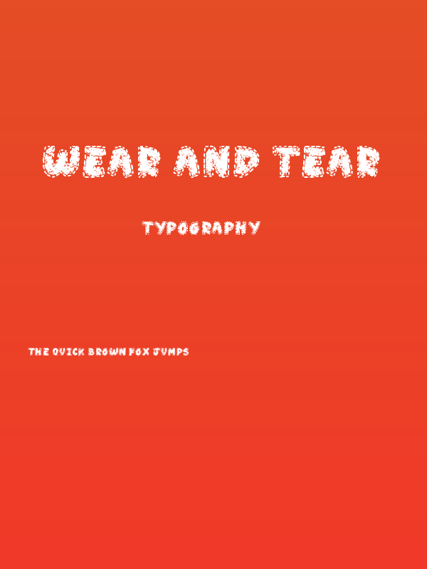 Wear and Tear Poster