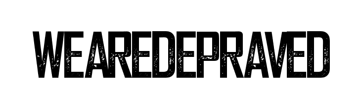 WeareDepraved Font