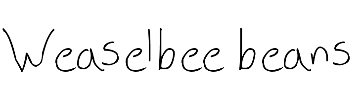 Weaselbee beans  Descarca Fonturi Gratis