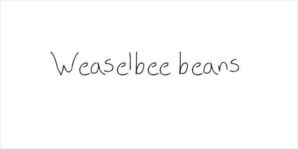 Weaselbee beans Logo
