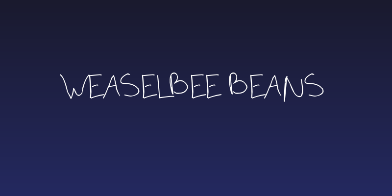 Weaselbee beans Social Header