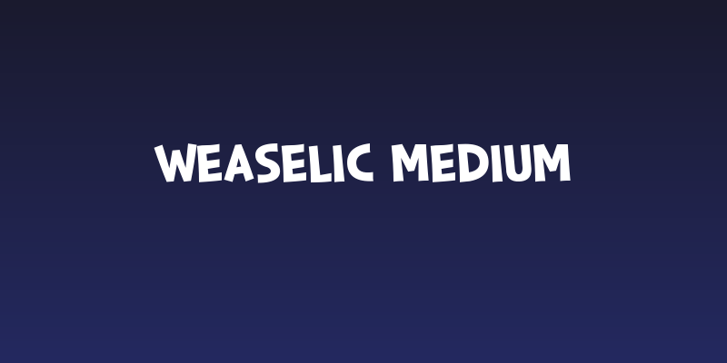 Weaselic Medium Social Header