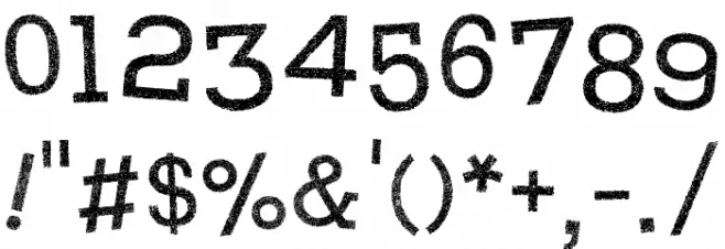 Weasterne Font OTHER CHARS