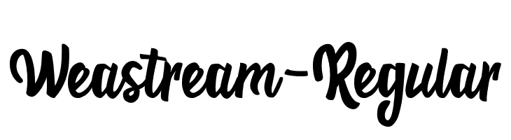 Weastream-Regular  baixar fontes gratis