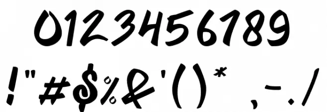 Weastream-Regular Font OTHER CHARS