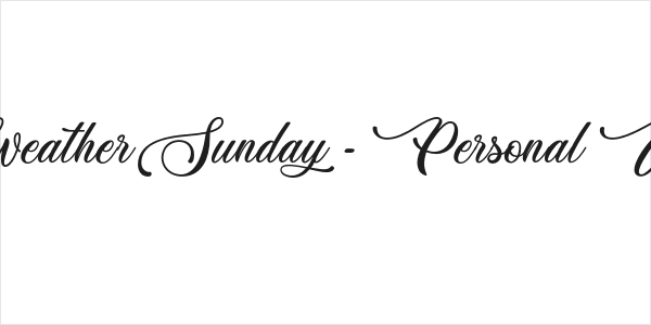 Weather Sunday - Personal Use Logo