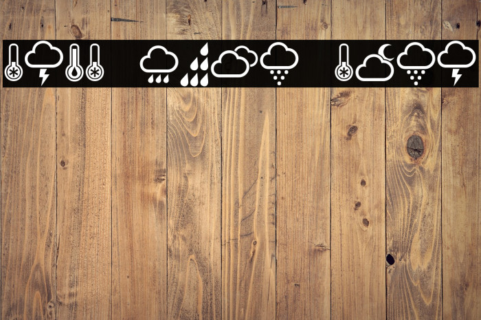 Weather Symbols Regular Example 3