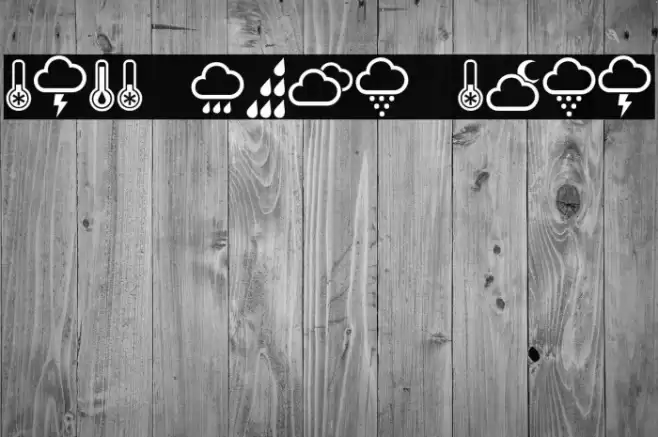 Weather Symbols Regular Font examples