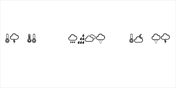 Weather Symbols Regular Logo