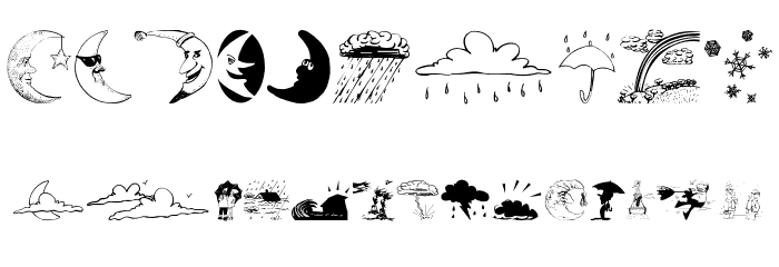 WeatherBats Font OTHER CHARS