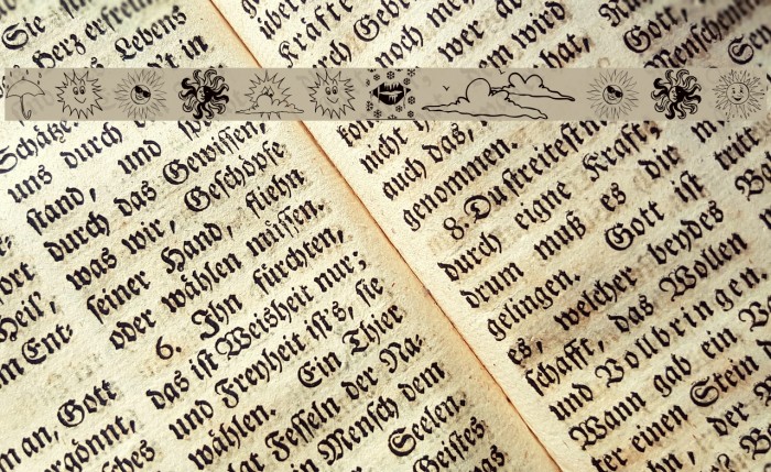 WeatherBats Font examples