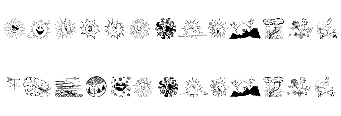 WeatherBats Font LOWERCASE