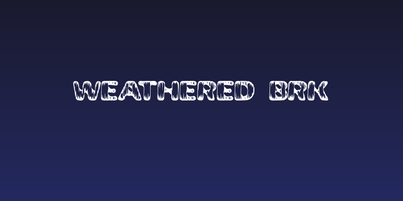 Weathered BRK Social Header