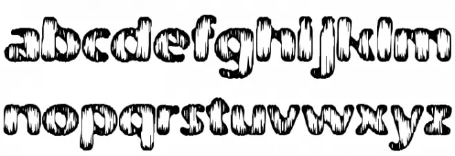 Weathered BRK خط أحرف صغيرة