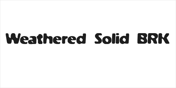 Weathered Solid BRK Logo