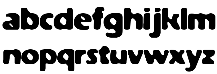 Weathered Solid BRK Font LOWERCASE