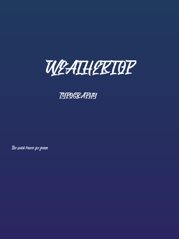 Weathertop Poster