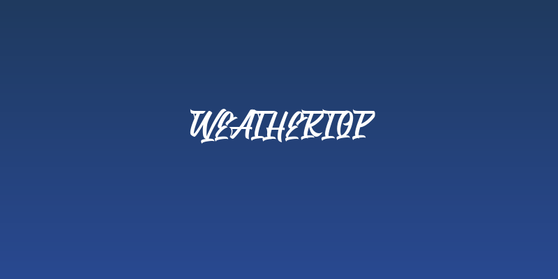 Weathertop Social Header