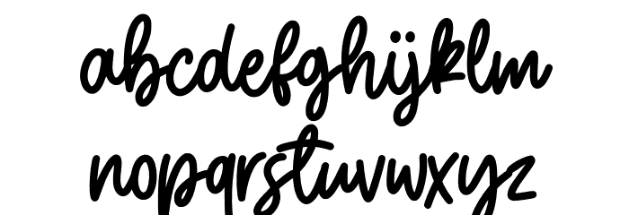 Weatpoint Font LOWERCASE