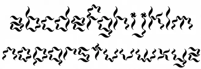 Weaver BRK Schriftart Kleinbuchstaben