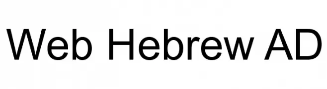 Web Hebrew AD  Fuentes Gratis Descargar