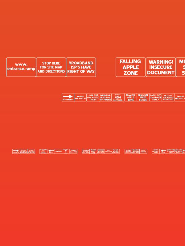 Web Road Signs JL Poster