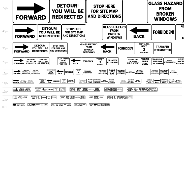 Web Road Signs JL Waterfall