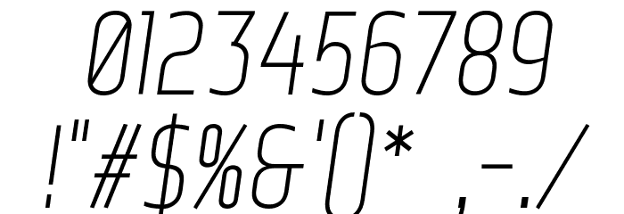 Web Serveroff Italic Font OTHER CHARS