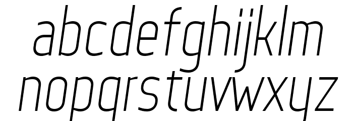 Web Serveroff Italic Font LOWERCASE