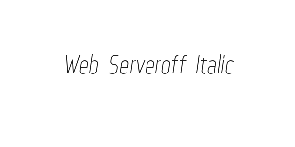 Web Serveroff Italic Logo