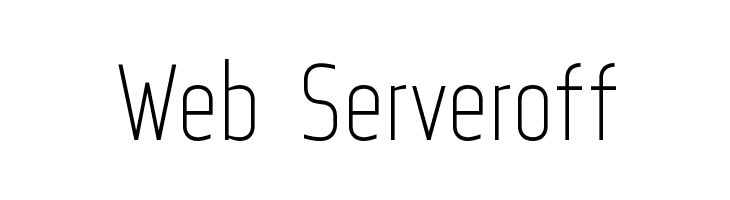 Web Serveroff Font