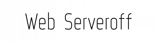 Web Serveroff  Frei Schriftart Herunterladen