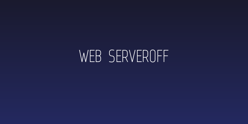 Web Serveroff Social Header