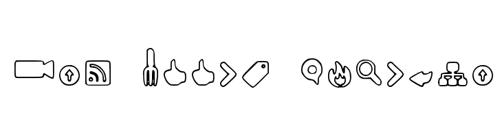 Web Tools Outline  免费字体下载