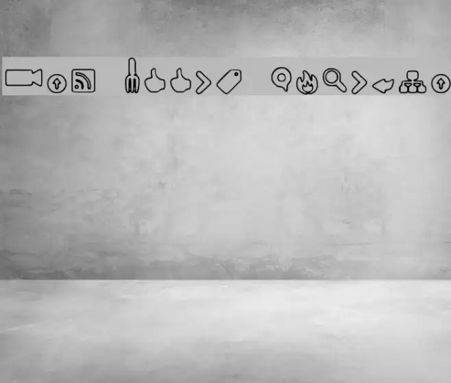 Web Tools Outline Font examples