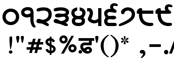 WebAkharThick Font OTHER CHARS