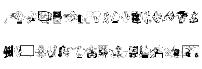 WebArtSigns Font LOWERCASE
