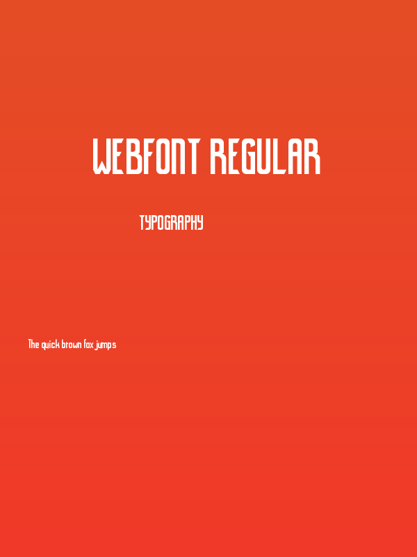 WebFont Regular Poster