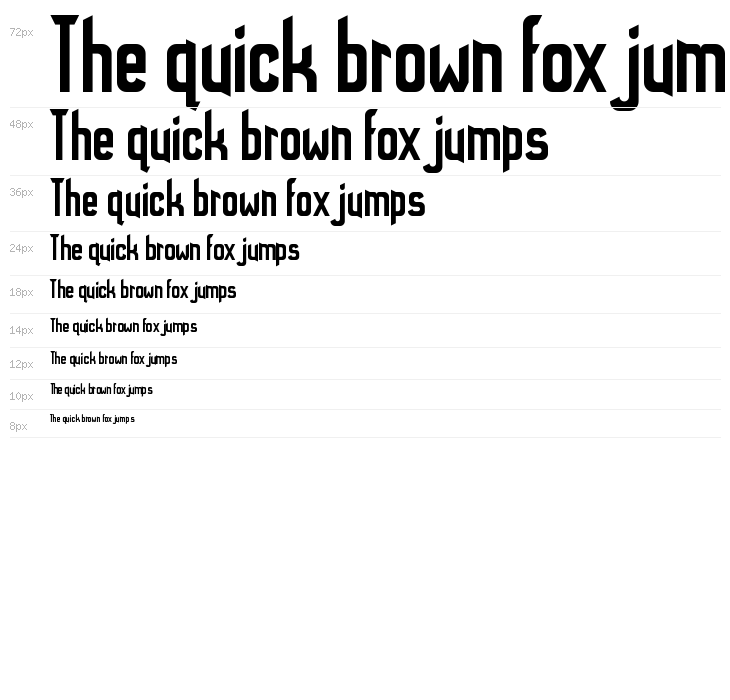 WebFont Regular Waterfall