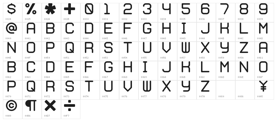 WebHostingHub-Glyphs Character Map